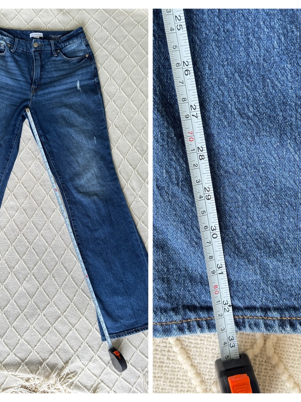 Good American Women's Medium Blue Bootcut Jeans - Picture 10 of 10